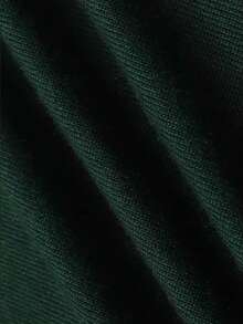 GRDR Men's Crew Neck Long Sleeve Sweater, Versatile Everyday Wear Knitted Pullover - Dark Green - View 6