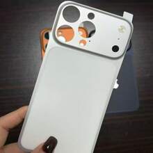 Instant Transformation To 17 Pro/17 Pro Max, Orange & Blue Realistic Back Skin Sticker, Easy To Peel And Stick, Rear Camera Lens Protection Compatible With IPhone 13 Pro/13 Pro Max/14 Pro/14 Pro Max/15 Pro/15 Pro Max/16 Pro/16 Pro Max - Orange - View 3