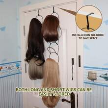 7/14PCS Hat & Wig Hanger Stand Organizer For Multiple Wigs, Wig Holder, Space Saving Storage Rack For Hat, Tie, Scarf - Multicolor - View 8