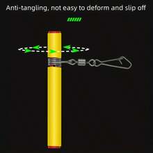 12pcs Plastic Head Swivel Sea Fishing Balance Strong Pin Skewer Hook Holder Anti-Winding Tackle Sinker Slides Fishing Accessory - Multicolor - View 6