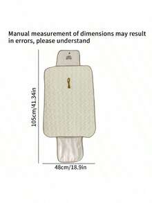 1 pezzo Fasciatoio impermeabile per bambini, borsa fasciatoio multifunzionale e pieghevole - tappetino fasciatoio portatile, adatto per bambini da 0 a 3 anni, impermeabile e anti-perdite, con motivo a cartoni animali, perfetto per uscite, regalo ideale per bambini a Ognissanti, Natale, Ringraziamento, Capodanno! - Pannolino per neonati ricamato - Visualizzare 3