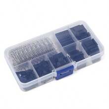 310pcs,2.54mm Wire Jumper Interface Connector Rubber Housing Connector Shell Terminal With Copper Contacts - Compatible With Breadboards, Automotive Wiring, And Prototyping - Bulk Splice Box Organization - Multicolor - View 7