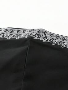 新款摩洛哥男士长袍，长袖刺绣连帽设计，穆斯林男士阿巴雅，伊斯兰宽松男士杰拉巴，沙特阿拉伯传统服饰