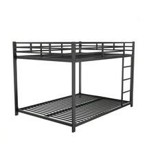 Children's Beds 90*200, Bunk Beds, Iron Beds, Classic Iron Bunk Beds, White - Black - View 9