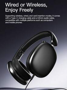 Wireless Headphones With Deep Bass, Lightweight And Foldable Design, Built-In Microphone, Compatible With 3.5mm Audio Cable, Stereo Sound, Suitable For Travel, Work, Laptops, And Mobile Phones. Wireless Gaming Headphones For IOS, A Top Choice For Christmas And Birthday Gifts. - 卡其色 - 查看 8