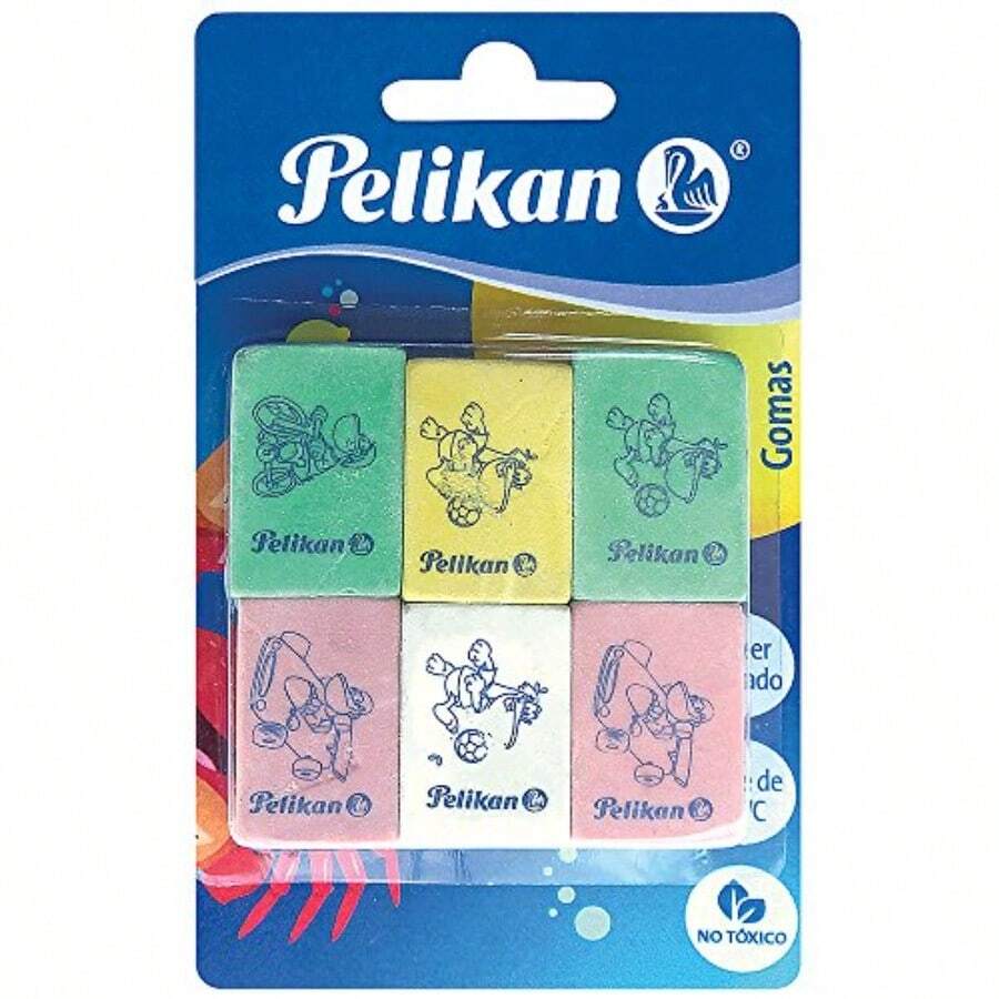 Pelikan Tarjeta 6 gomas - colores múltiples - Ver 1