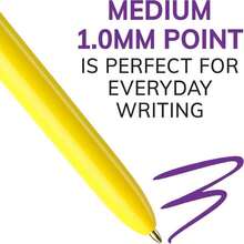 BIC 4-Color Retractable Ballpoint Pen, Long-Lasting Ink And Comfortable Wide Barrel, 3-Count Pack In Assorted Ink - trắng - Xem 4