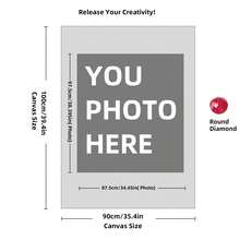 Customizable 11.8"X15.7" Diamond Painting Kit, Personalized Santa Claus Photo Art, Square & Round Acrylic Rhinestones, DIY Home Wall Decor, Unique Gift Idea - Multicolor - View 129