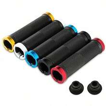 1pc Bicycle Non-Slip Straight Handlebar Grip, TPR Rubber Round Mountain Bike Handle Bar - Multicolor - View 13