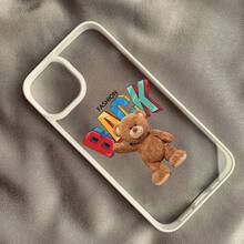 Cool Little Teddy Bear Phone Case For IPhone 14 Pro Max 15 12 13Mini 11 XR XS X 16 Plus Luxury Brand Shockproof Clear Cover Capa - Style 1 - View 7