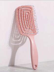 Peine desenredante hueco, nuevo peine voluminizador portátil 2026 - Peine desenredante de dientes anchos para cabello largo, herramienta de masaje y peinado de doble uso húmedo/seco, esencial de cuidado capilar suave, decoración de baño - Multicolor - Ver 14