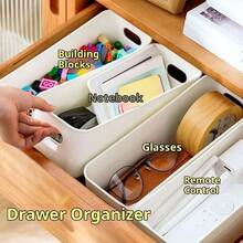Socks & Underwear Organizer Box, Desktop Storage Basket Drawer Divider Organizer - Multicolor - View 9