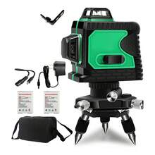 レーザー墨出し器 5ライン 12ライン グリーンレーザー墨出し器 水平器 レーザーレベル 軽量 防滴 防水 防塵 4方向大矩ライン照射モデル フルライン 高輝度 レーザー 墨出器 墨出し 墨だし器  PSE認証済み 1年保証 SHINPURU - 12行レベル - チェックする 2