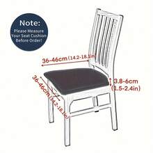 Stretchable Chair Seat Covers – Washable Fabric Protectors For Dining & Office Chairs |   Assorted Solid Colors – Perfect For Home, Office & Event Use (Ideal For Homeowners, Renters & Event Planners) - 黑色 - 查看 2