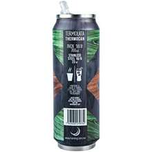 Termo de Acero Inoxidable | 700 ml | Diseño Neg GLT | Vaso Térmico con Popote | Para Bebidas Calientes o Frías | Negro| Running Decora(Roots) - Multicolor - Ver 3