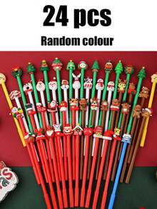 1-24 chiếc bút bi mini bốn màu dễ thương hoạt hình dành cho học sinh, bút bi mini bốn màu, bút màu thủ công, mực 4 màu, bộ quà tặng văn phòng phẩm cho học sinh - Nhiều màu - Xem 8