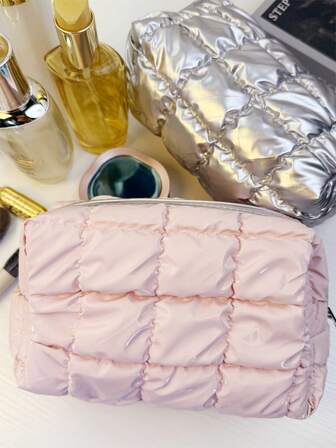 1個 小さなニッチデザイン八角形メイクアップバッグ、ポータブル トラベル 大容量メイクアップバッグ