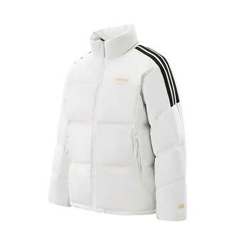  Chaqueta acolchada Adidas, unisex, estilo corto, nuevo estilo invierno 2025, abrigo de plumón de pato resistente al viento y al agua.