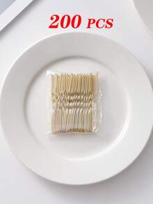 200/100/50/20个女士简约金色纯色U型发夹，女士发饰，金色直发夹，小黑夹，发饰发夹，断发侧夹，波浪硬夹，女士U型固定发夹。