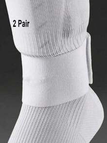 1Pair Football Calf Straps, Adjustable Straps, Anti Slip Lightweight Football Socks Ankle Straps, Suitable For Teenagers Playing Soccer, Running Soccer, Cycling Sports - Multicolor - View 13