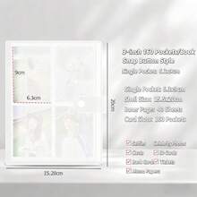 3in/5in Photo Album, Train Ticket, Movie Ticket, Card Collection Book, Waterproof And Dustproof PP Storage Bag For Idol Photocards - Clear - View 13