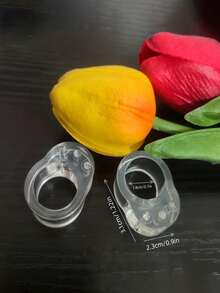 2/4pcs Clear Silicone Doorknob Pad, Latex-Free, Wall Impact Buffer, Baby Safety Protection For Home, Door Blocking Safety Items - Multicolor - View 7