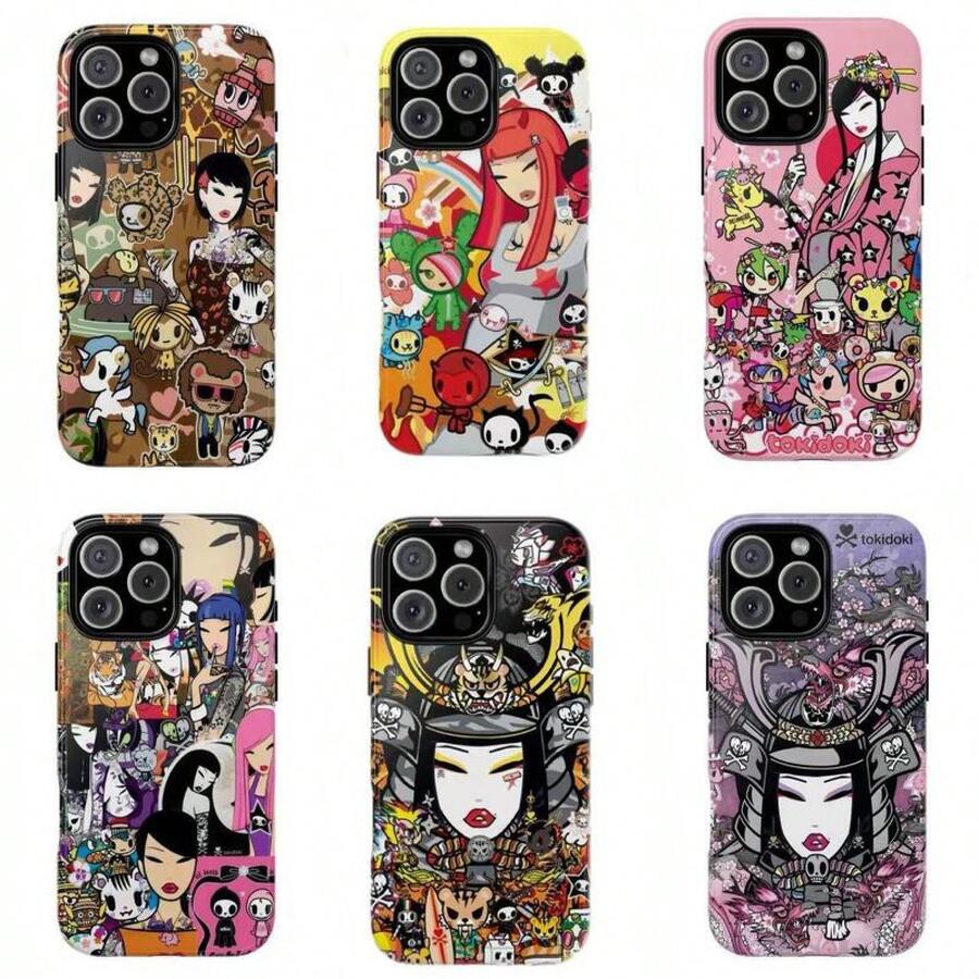 Colorful Phone Case, Cool Lady And Tiger Graphic Cute Phone Case, Aesthetic Phone Case For IPhone 17 16 15 14 13 12 11 Pro Max And For Samsung Galaxy Series Plastic Protection,Perfect Gift For Her - 混合色6 - 查看 1