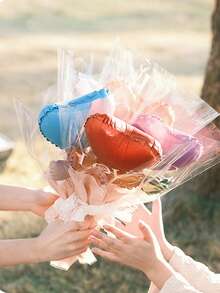 Bộ 12/6 quả bóng bay hình trái tim nhiều màu sắc cho Ngày Valentine, bóng bay bó hình trái tim, bóng bay tráng bạc Ngày Valentine, thiết kế chữ "LOVE", bóng bay đám cưới, trang trí sự kiện, thích hợp cho Ngày của Mẹ, Ngày Valentine, đám cưới, sinh nhật và trang trí sự kiện. - Nhiều màu - Xem 10