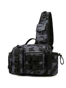 Large Capcity Fishing Funny Pack, 600D Lure Storage Bagpack, Tackle Box Organizer With Rod & Gear Holder, Fishing Waist Rig Bag Ideal For Fishing, Camping, Hiking - Multicolor - View 13