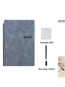 1 Stück/2 Stücke/3 Stücke A5 wiederverwendbares Whiteboard Notizbuch aus Leder, inklusive Whiteboard Stift, Löschstoff, Wochenplaner, tragbar und stilvolle Büronotizhefte