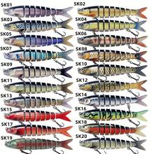 1pc 13.5cm 19g Sinking Multi-Jointed Fishing Lure, Bait For Trout, Bass, Saltwater Fishing, Realistic Swimbait Design, High-Quality Swimbait, Fishing Bait And Lures, Saltwater Fishing Lures, Swimbaits, Cool Fishing Lures, Soft Bait Fishing Lures - Multicolor - View 2