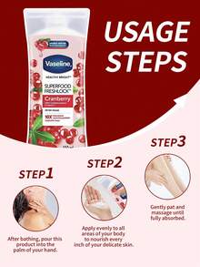 Vaseline 100ml 凡士林超级食物润肤露，蔓越莓香味 - 身體乳100ML蔓越莓香 - 查看 3