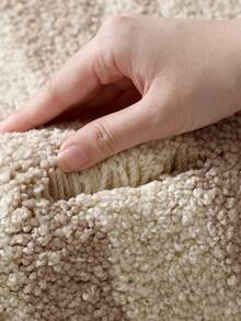 DAJIANG 1pc Khaki Geometric Bathroom Mat, Wood Grain Pattern Bath Rug Carpet, Soft Absorbent Classroom Rug Bath Runner, Non-Slip Backing And Machine Washable Area Rugs, Living Room, Vanity, Bathtub, Shower - Nhiều màu - Xem 6