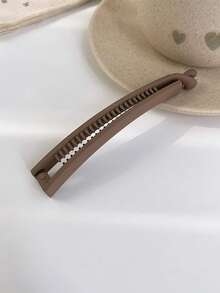 5/1 Pieza Nuevo Accesorio de Cabello de Alta Gama Clip de Banana, Clips Verticales, Clips para Cola de Caballo, Clips para Cola de Caballo Resistentes, Clips Verticales de Alta Gama con Pliegues, Accesorios de Cabello para la Parte Posterior de la Cabeza de Alta Gama, Accesorios de Cabello de Estilo Simple de unicolor, Adecuado para Uso Diario, Fiestas, Trabajo, Viajes, etc. Accesorios de Cabello, Para Mujeres, Otoño, Viajes, Herramientas de Cabello, Accesorios para Mujeres, Cosas de Cabello, Regalos, Viajes, Regalos para Mujeres, Cosas de Cabello, Rellenos de Calcetines