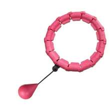 24 Section Sports Circle Portable Adjustable And Detachable Shaping Circle Waist Easy Weight Loss And Fitness Equipment - 粉色 - 查看 7