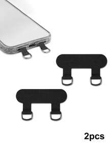 2个手机挂绳挂钩，双头手机挂绳贴纸，插入式手机挂绳挂钩，遥控器挂绳，手机壳挂绳，无胶，仅适用于双孔手机壳 - 彩色 - 查看 8