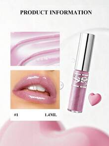 Yves Saint Laurent Loveshine Plumping Lip Oil Gloss #Thunder Stealer - Translucent Lavender Shimmer 1.4ml/0.05oz - Galaxy Frozen - View 1
