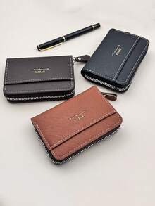 1pc High-End Multi-Slot Large Capacity Credit/Debit Card & Coin Purse Organizer