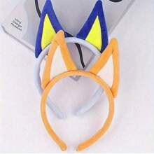 2PCS Dog Ears Headbands Cute Lovely Birthday Party Hair Bands Costume Dress Hair Hoops Hair Accessories - Blue - View 2