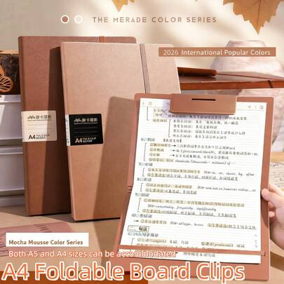 A4 File Folder, Elegant Writing Board Clipboard, Multi-Functional Office File Folder, Portable Design, Simple & Practical Drawing Board, Essential Tool For Office & Study, Available In Various Fashionable Colors, Easy To Organize Office Supplies, Foldable File Folder Board, Signature Board, Report File Folder, Multi-Functional Business File Folder, Combination File Folder, Office Use, Luxurious Color Scheme, Ideal Choice For Learning Drawing And Office Use (Multiple Options Available)