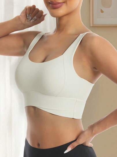 Yoga Tank Tops Breathable Sports BH Shockproof Gathered Function Giving You Beautiful Back Shape Workout Gym Top view 2