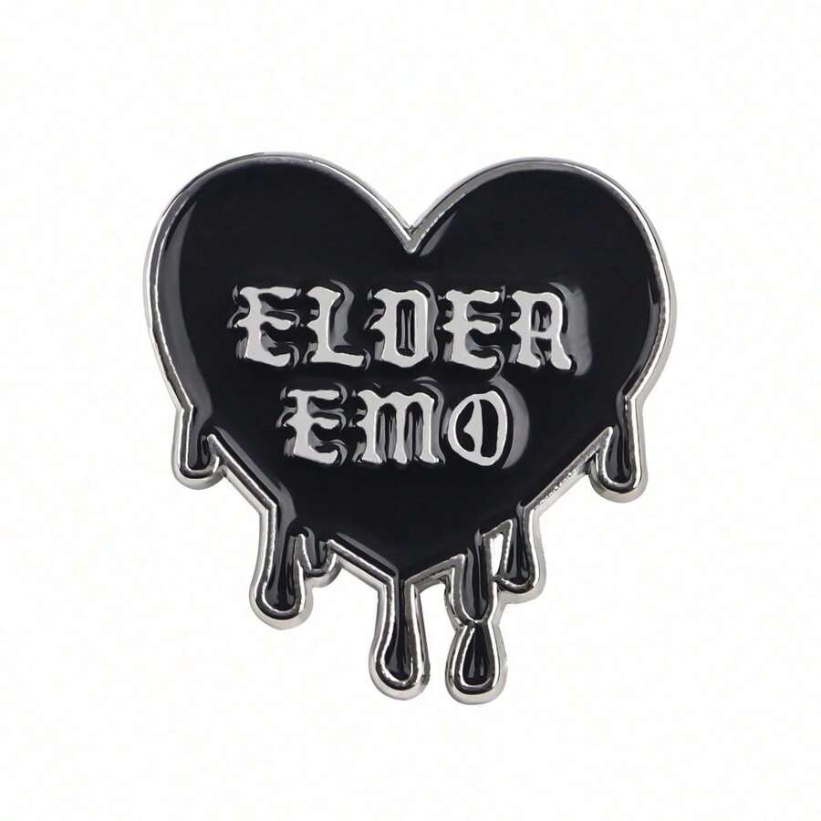 Enamel Pin Lapel Pins Badges On Backpack Women's Brooch Clothes Gift Jewelry Fashion Accessories - màu đen - Xem 1