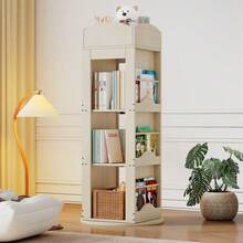 Estantes de livros - Natural + MDF - Ver 11