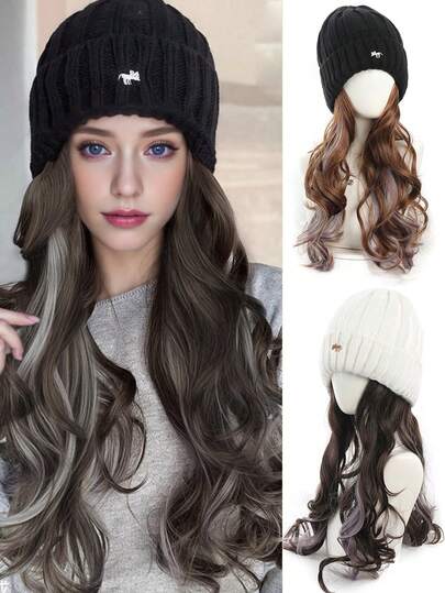 12英寸加宽编织发带假发，短直发，合成发片，适合女性和女孩，耐热半假发，隐形增发，日常佩戴，深棕色