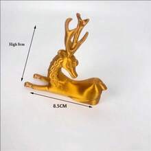 Decoração de Bolo Original da Gazela Vermelha do Jogo Delta Action - Artesanato em Resina de Alta Qualidade, Detalhamento Requintado, Figura de Colecionador, Decoração Doméstica, Acessório de Mesa de Escritório, Presente para Fãs de Jogos, Design Único, Material Durável, Ornamento Criativo