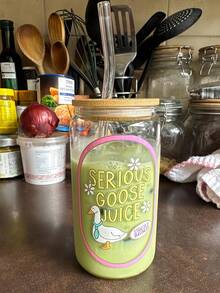 1 套/冰咖啡玻璃吸管杯，时尚玻璃咖啡吸管杯，果汁饮料吸管杯，大容量：500ml/16.91oz，抹茶咖啡玻璃吸管杯 - 送给朋友的最佳礼物选择！ - 彩色 - 查看 13