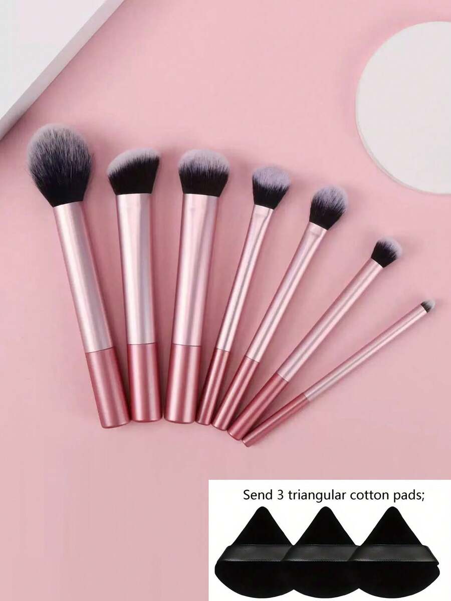 10件套专业化妆刷套装，包含粉扑、腮红刷、轮廓刷、眼影刷、高光刷，高品质彩妆，必备化妆工具，化妆刷套装，化妆刷套装，化妆刷组合，全套化妆刷，化妆刷套装，全套化妆工具，化妆刷套装，化妆刷礼盒套装 - 彩色 - 查看 1