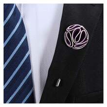 Men's Handmade Flowers Brooch Lapel Pin Flower Set Handmade For Suits Gift - Multicolor 556 - View 3
