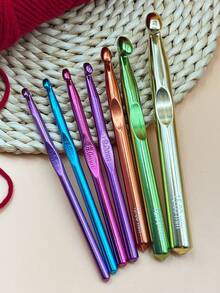 15mm, 12mm, 10mm, 9mm, 8mm, 7mm & 6.5mm Crochet Hook Set - Suitable For Chunky & Super Chunky Yarn