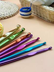 15mm, 12mm, 10mm, 9mm, 8mm, 7mm & 6.5mm Crochet Hook Set - Suitable For Chunky & Super Chunky Yarn